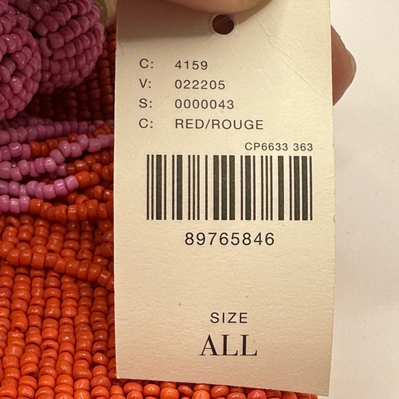 Anthropologie Hand-Beaded 'Tu Es Le Soleil' Clutch with Tassel - Picture 12 of 12